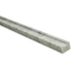 FLUTED PENCIL WHITE CARRARA