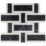 INTERLACE NERO MARQUINA, WHITE CARRARA & THASSOS