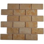 JERUSALEM GOLD 2X4 BEVELED BRICK