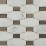 LONG OCTAGON PATTERN ASIAN STATUARY & ATHENS GRAY DOT