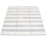 BAMBOO PATTERN WHITE THASSOS & BLUE CELESTE LINE