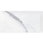 CALACATTA 3X6 BEVELED