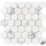 CALACATTA 2″ HEXAGON