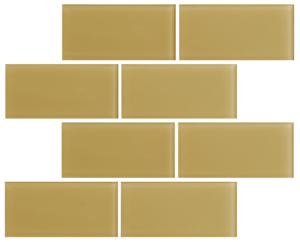 Saffron 3″ x 6″ Subway Glass