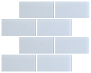 White 3″ x 6″ Subway Glass
