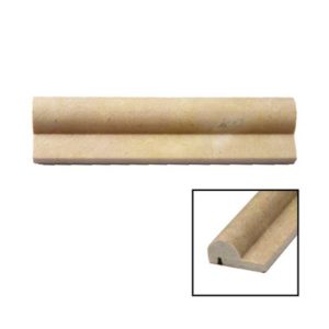 STONE BRUSHED CHAIR RAIL 2X8 CREMA MARFIL