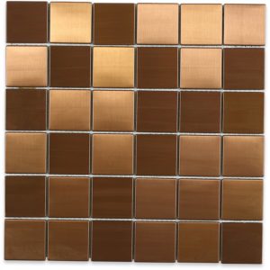 METAL COPPER MATTE 2X2 SQUARES