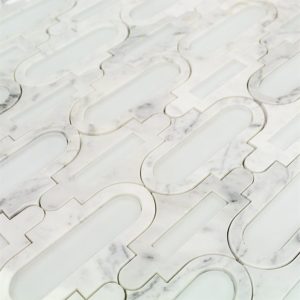 MJ Alcove – Super White Frosted & White Carrara