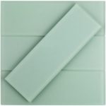CRYSTAL SEAFOAM GREEN 4X12 FROSTED