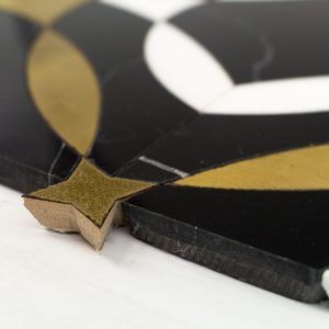 Kaleidoscope Mystique – Nero Marquina, White Thassos & Brass