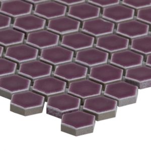 SIMPLE RIMMED HEXAGON PLUM