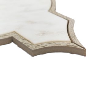 WOOD JET ARGANIA – ASIAN STATUARY WITH CREAM & GRAY WOODLOOCK & GRAY WOOD DOT