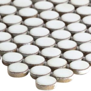 SIMPLE PENNY ROUNDS SOLID POLISHED WHITE