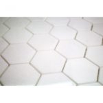 WHITE THASSOS 2″ HEXAGON