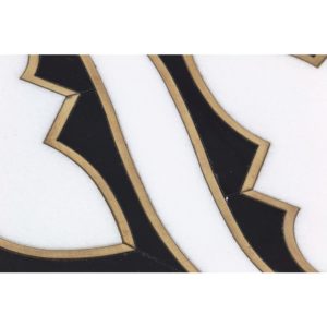 SHANGRI-LA – WHITE THASSOS, BLACK MARBLE & BRASS
