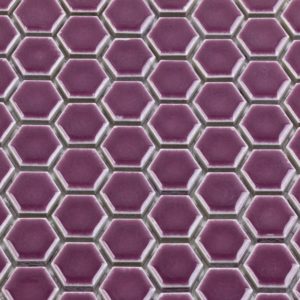 SIMPLE RIMMED HEXAGON PLUM