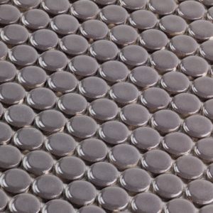 SIMPLE PENNY ROUNDS SOLID POLISHED BLACK