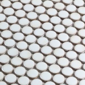 SIMPLE PENNY ROUNDS SOLID POLISHED WHITE