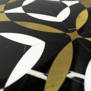 Kaleidoscope Mystique – Nero Marquina, White Thassos & Brass