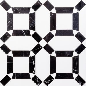 MJ IMMACULATA – CRYSTALLIZED PORCELAIN TILE & BLACK JADE