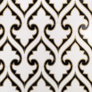 SHANGRI-LA – WHITE THASSOS, BLACK MARBLE & BRASS