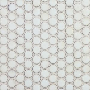 SIMPLE PENNY ROUNDS SOLID POLISHED WHITE