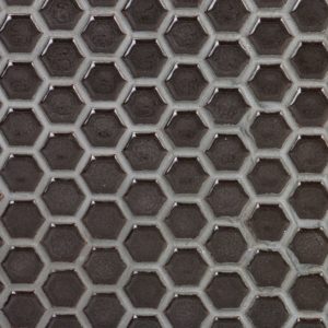 SIMPLE RIMMED HEXAGON CHARCOAL