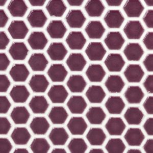 SIMPLE RIMMED HEXAGON PLUM