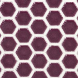SIMPLE RIMMED HEXAGON PLUM