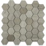 WOODEN BEIGE 2″ HEXAGON