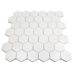 WHITE THASSOS 2″ HEXAGON