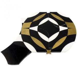Kaleidoscope Mystique – Nero Marquina, White Thassos & Brass