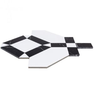 MJ IMMACULATA – CRYSTALLIZED PORCELAIN TILE & BLACK JADE