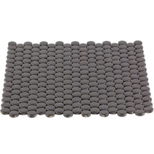 SIMPLE PENNY ROUNDS SOLID POLISHED BLACK