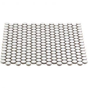 SIMPLE PENNY ROUNDS SOLID POLISHED WHITE