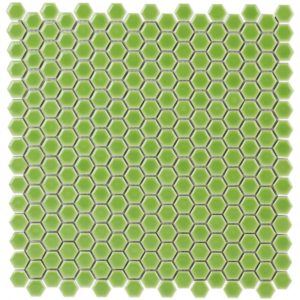 SIMPLE RIMMED HEXAGON KEY LIME