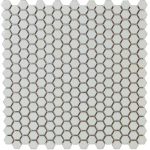 SIMPLE HEXAGON SOLID POLISHED WHITE