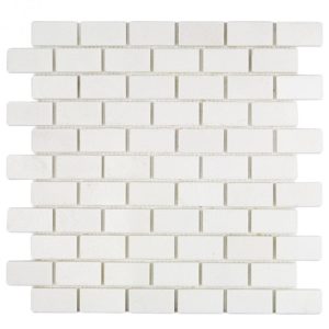 WHITE THASSOS 1X2 BRICK