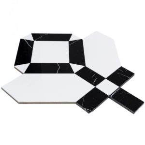 MJ IMMACULATA – CRYSTALLIZED PORCELAIN TILE & BLACK JADE