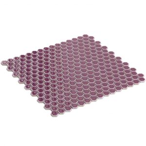 SIMPLE RIMMED HEXAGON PLUM