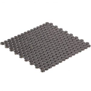 SIMPLE PENNY ROUNDS SOLID POLISHED BLACK