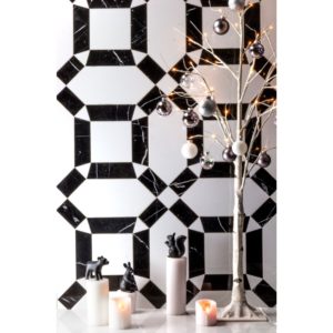 MJ IMMACULATA – CRYSTALLIZED PORCELAIN TILE & BLACK JADE