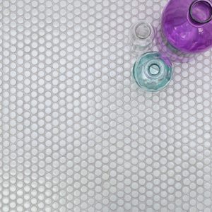 SIMPLE PENNY ROUNDS SOLID POLISHED WHITE