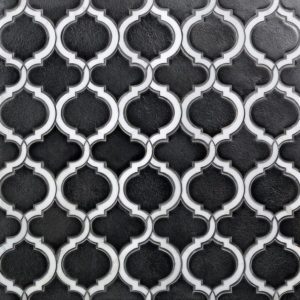 BAROQUE LANTERN GUN METAL WITH ASIAN STATUARY LINES