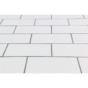 Everyday Beveled 3×6 White Ceramic Tile