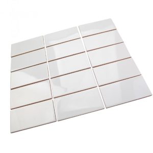 Everyday Beveled 3×6 White Ceramic Tile