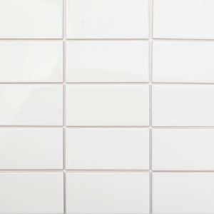 Everyday Beveled 3×6 White Ceramic Tile