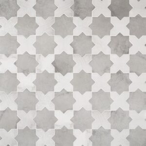 Malta Star Dove Gray 6 Matte and Cross White 6 Matte