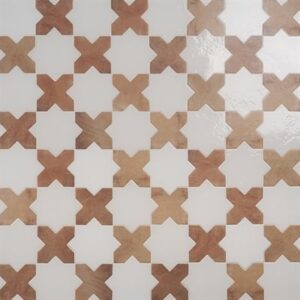 Malta Star White 6 Polished and Cross Cotto 6 Matte