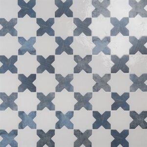 Malta Star White 6 Polished and Cross Denim Blue 6 Matte